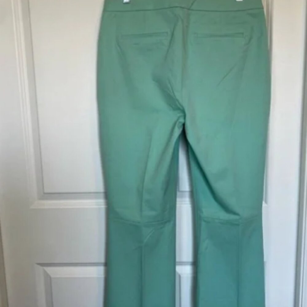 NWT J. Crew Hayden Kick Out Crop Pant in Bi Stretch Cotton Sz 8 Mint Aqua - Picture 3 of 11